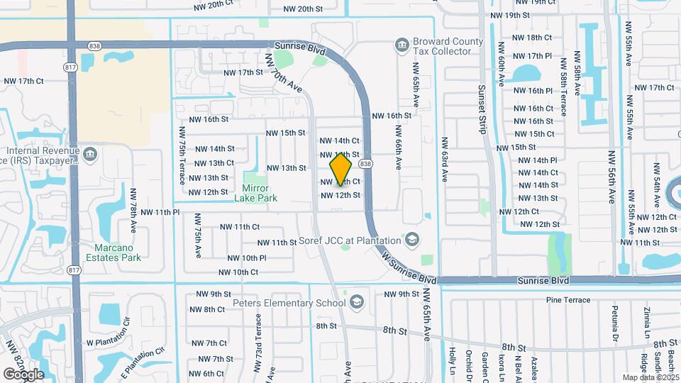 6871 NW 12th St Mapa y Detalles de la Ubicación