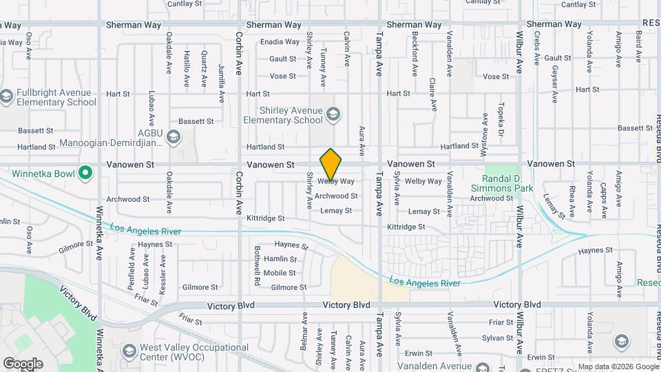 19422 Welby Way Map and Location Details