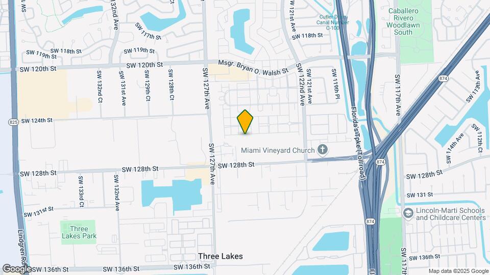 12450 SW 125th Terrace Map and Location Details