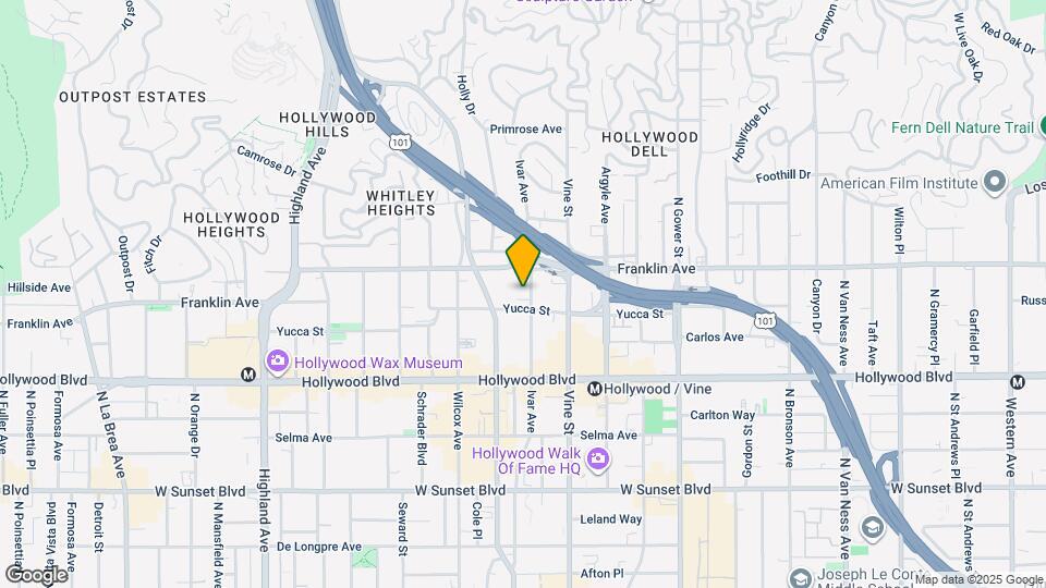 1817 Ivar Ave Map and Location Details