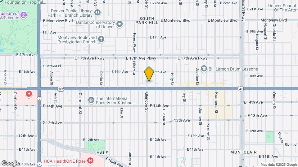 1520 Glencoe St Mapa y Detalles de la Ubicación