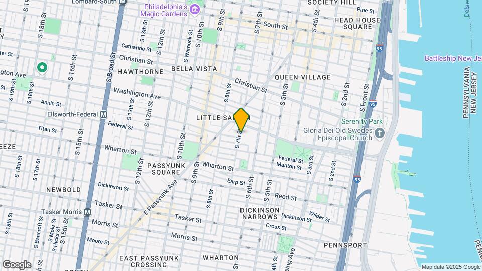 1127 S 7th St Map and Location Details