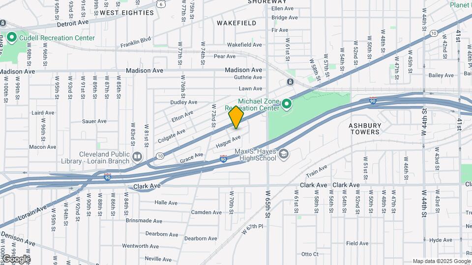 6808 Hague Ave Map and Location Details