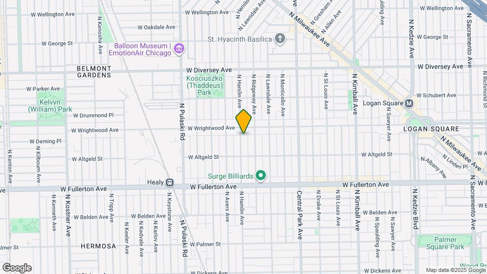 2541 N Hamlin Ave Map and Location Details