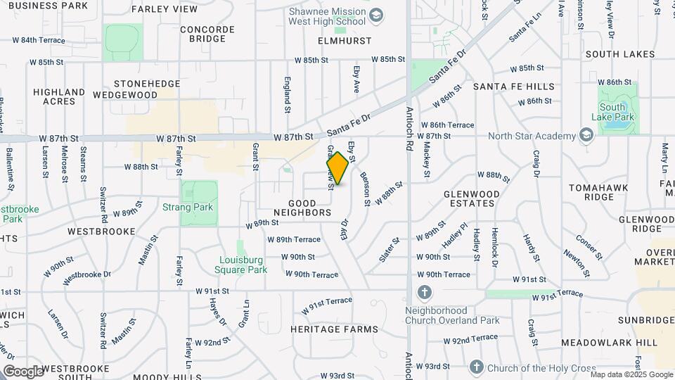8801 Grandview St Map and Location Details