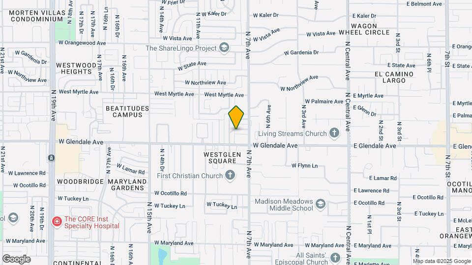 723 W Cactus Wren Dr Mapa y Detalles de la Ubicación