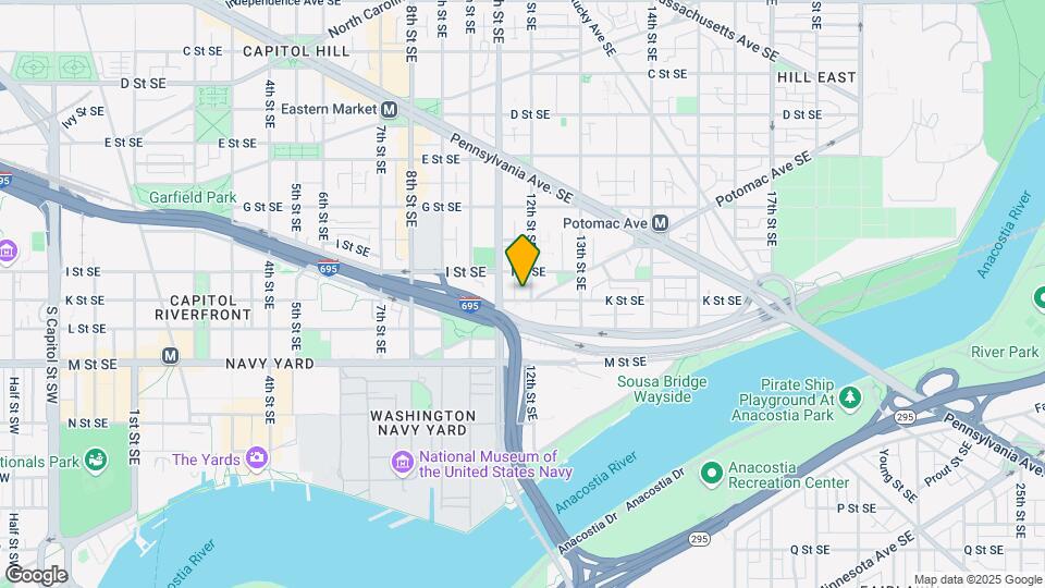 1122 K St SE Map and Location Details