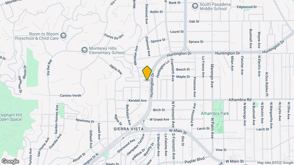 1156 Huntington Dr Mapa y Detalles de la Ubicación
