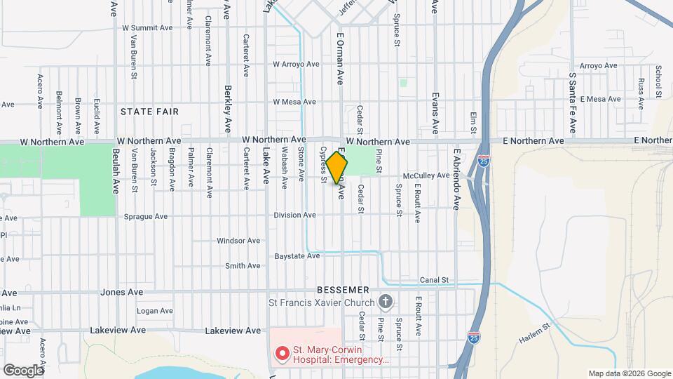 1411 E Orman Ave Map and Location Details