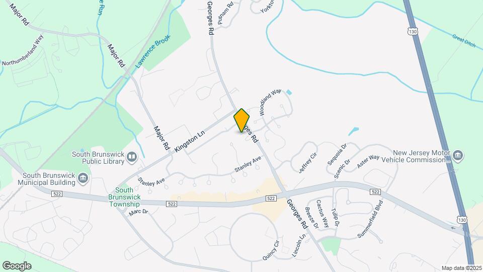 555 Georges Rd Map and Location Details