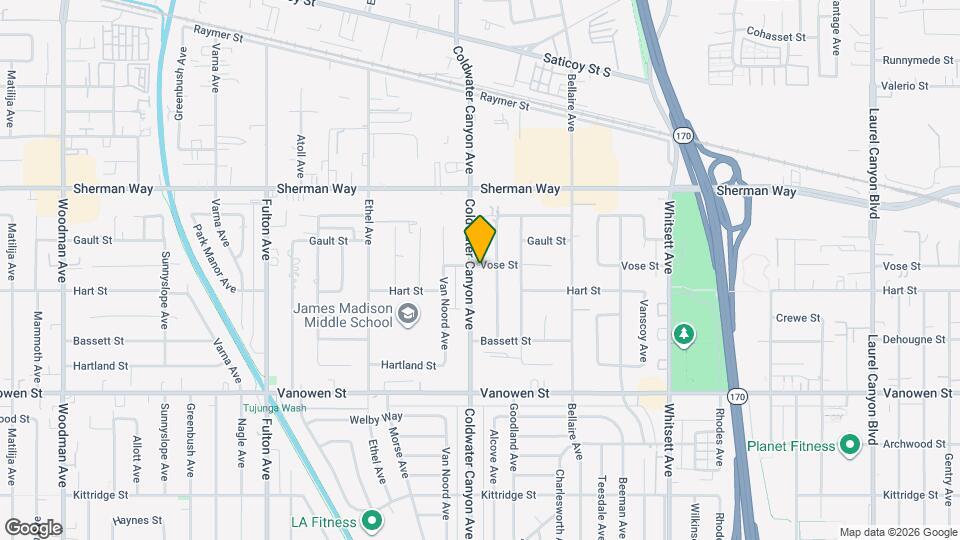 7020 Coldwater Canyon Ave, Unit 104 Map and Location Details