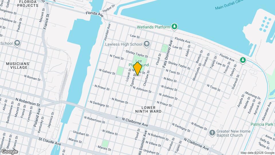 5317 N Galvez St Map and Location Details