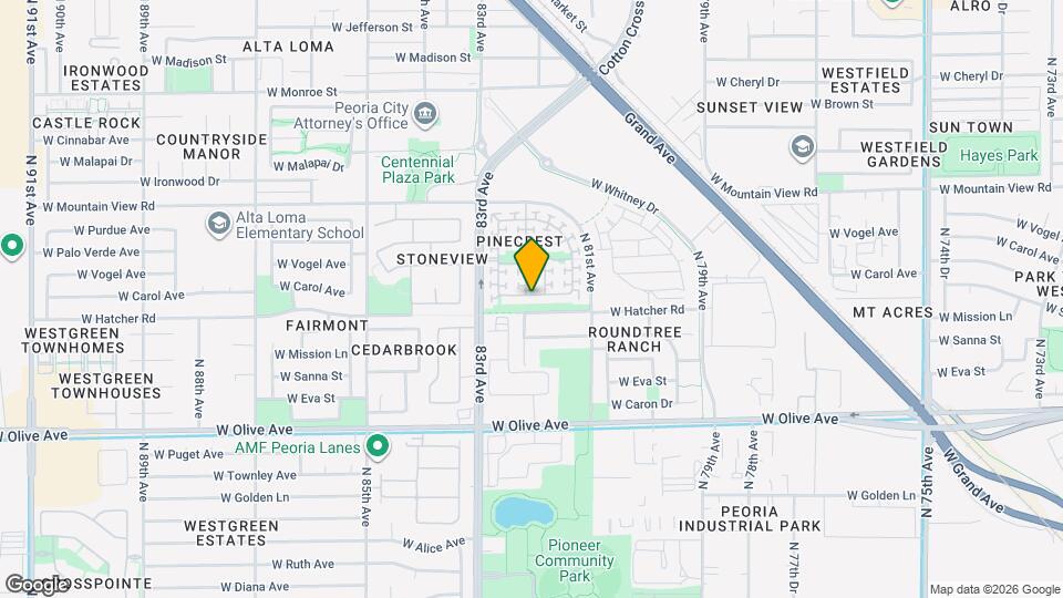 8231 W Carol Ave Map and Location Details