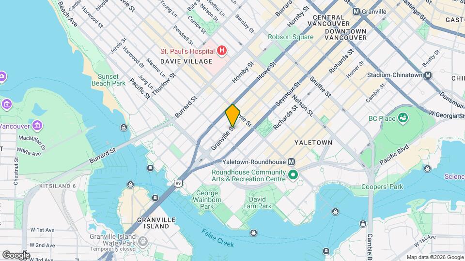 1278 Granville St Map and Location Details