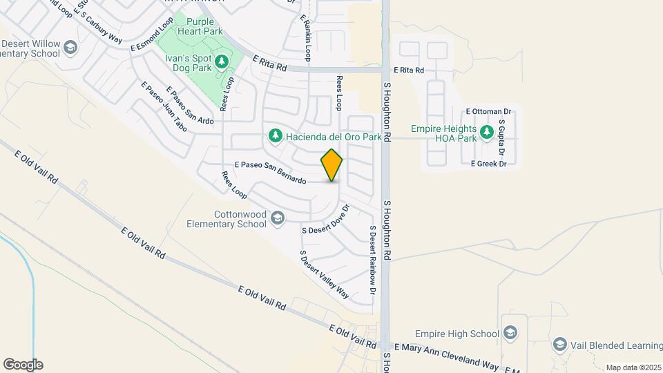 10132 E Paseo San Bernardo Map and Location Details