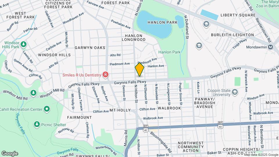 3216 Gwynns Falls Pkwy Map and Location Details