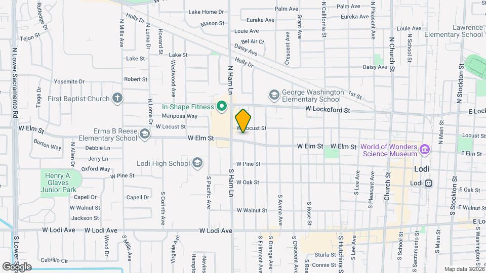 1201 W Elm St Map and Location Details