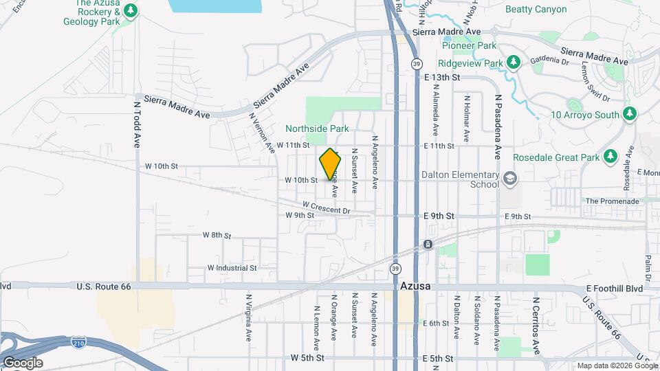 943 N Orange Ave Map and Location Details