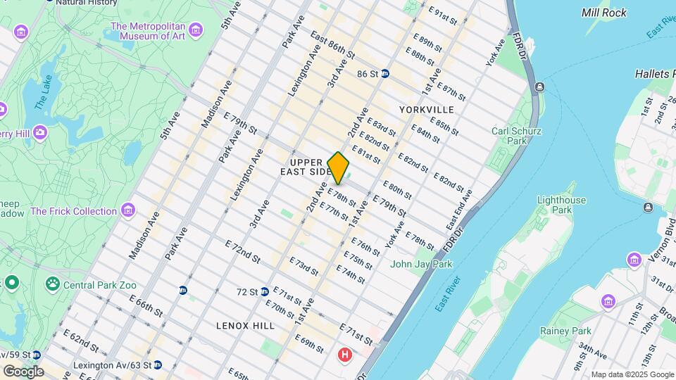 313 E 78th St Map and Location Details