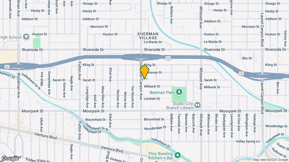 4560 Coldwater Canyon Ave Map and Location Details