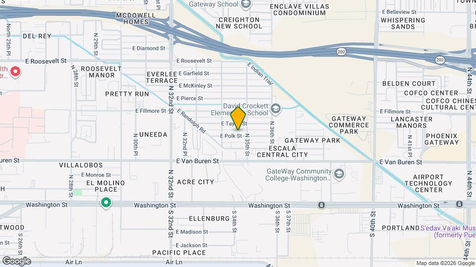 3434 E Polk St Map and Location Details