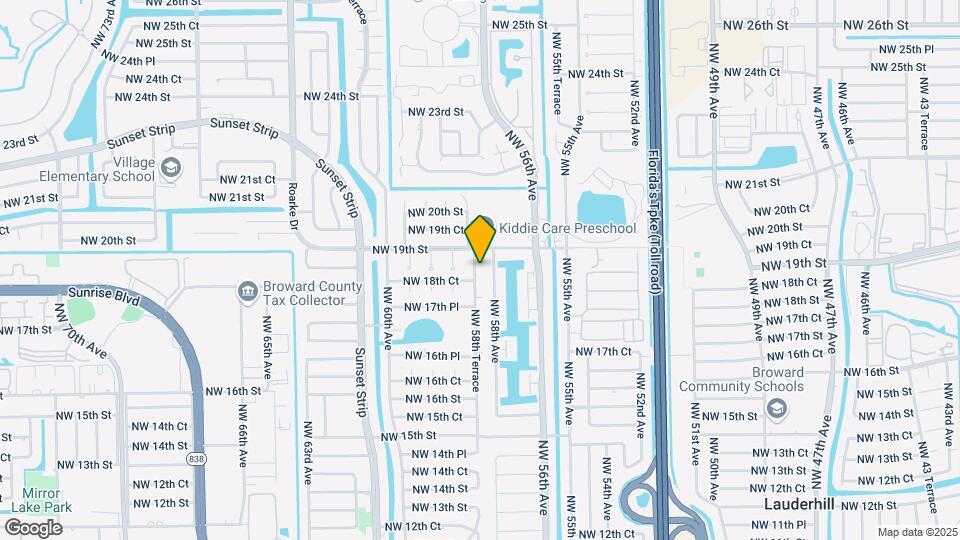 1860 NW 58th Ter Mapa y Detalles de la Ubicación
