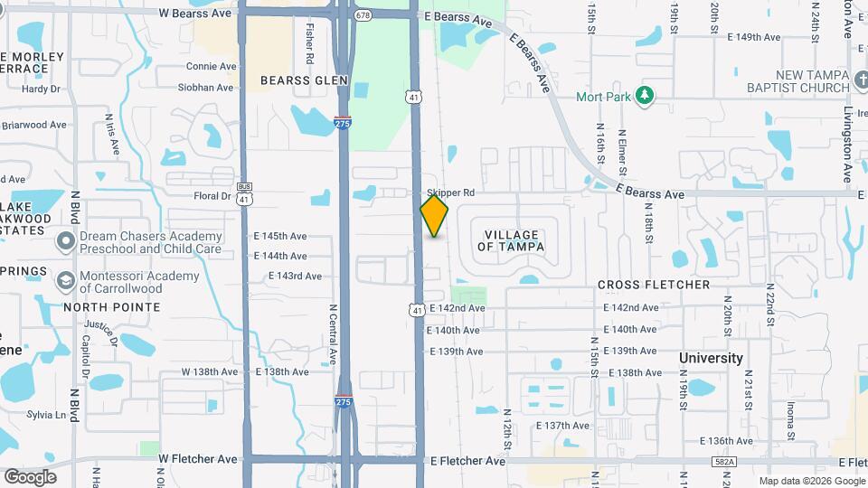 14401 N Nebraska Ave Map and Location Details