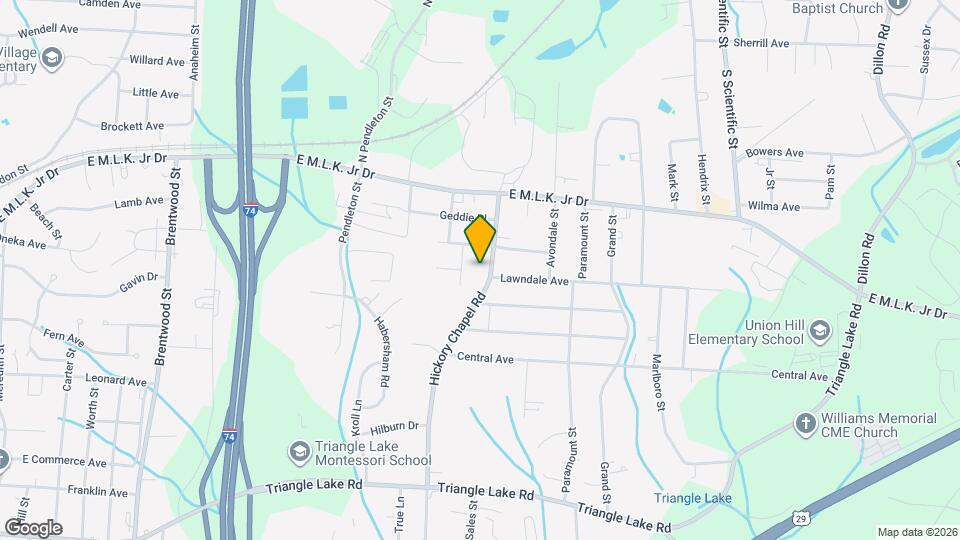 412 Hickory Chapel Rd Map and Location Details