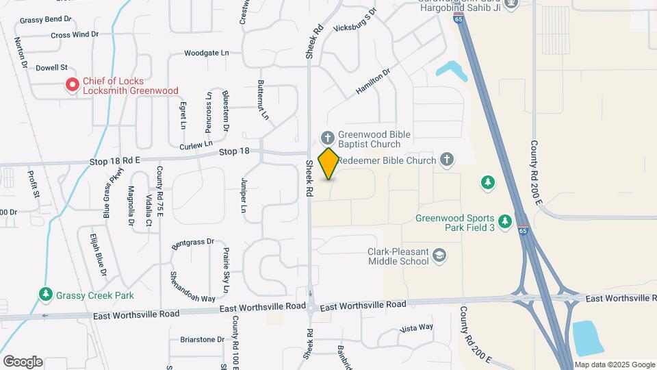 1600 Torrey Ln Map and Location Details