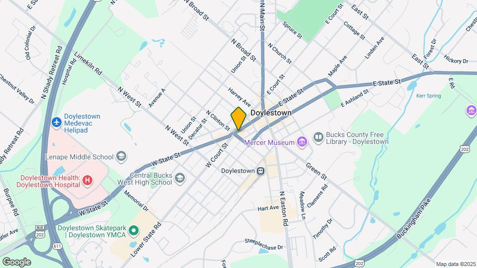 21 S Clinton St, Unit First Floor Map and Location Details