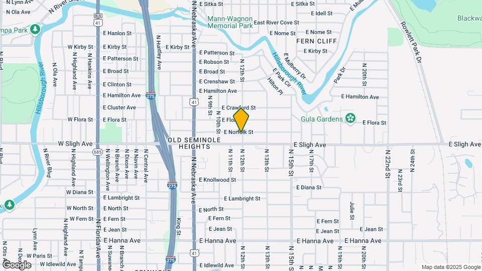 1019 E Norfolk St Map and Location Details