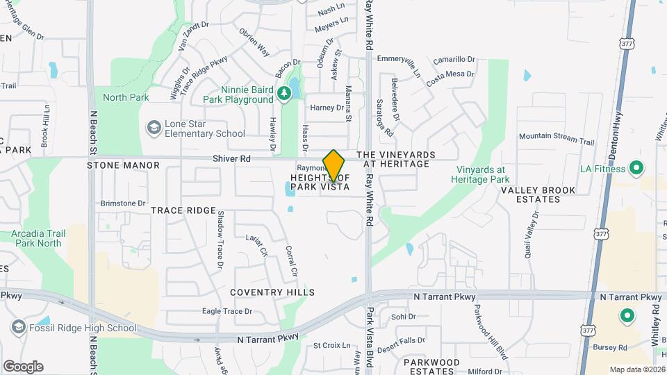 5116 Meridian Ln Map and Location Details