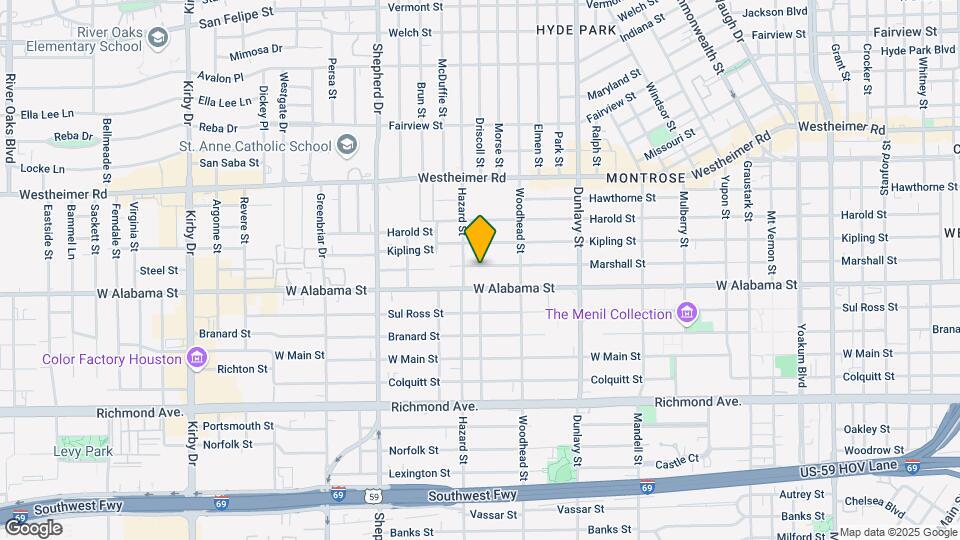 1841 Marshall St Map and Location Details