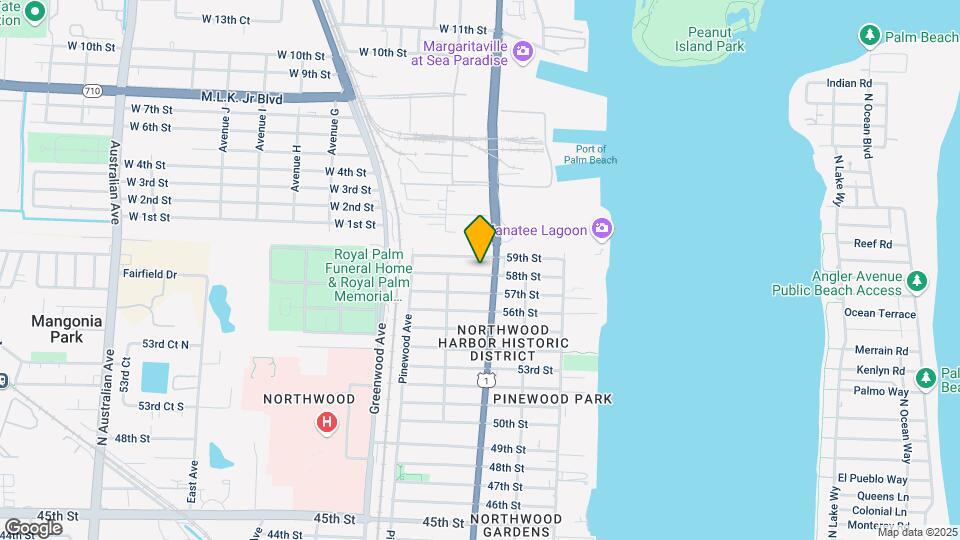 615 58th St Map and Location Details