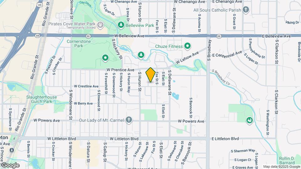 5394-5396 S Lakeview St Map and Location Details
