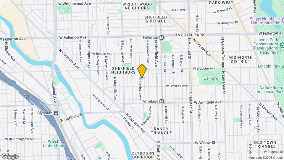 2123 N Seminary Ave Mapa y Detalles de la Ubicación