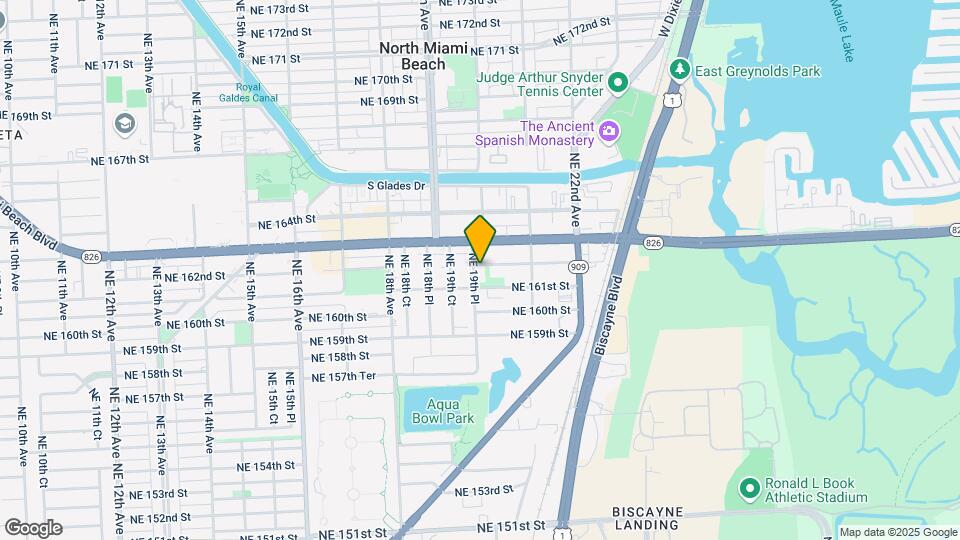 16185 NE 19th Pl Mapa y Detalles de la Ubicación