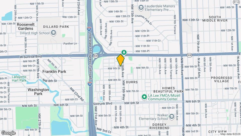 1625 NW 9th St Map and Location Details