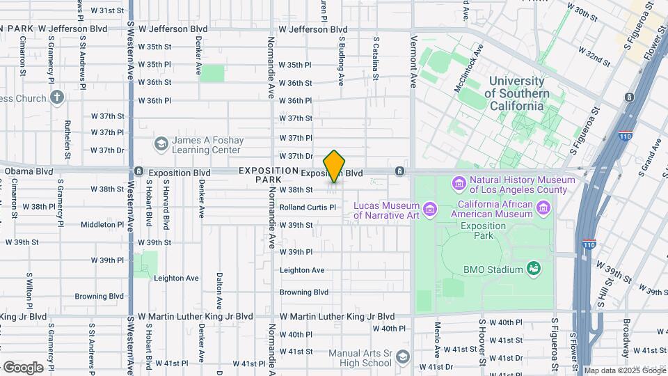 1165 W 38th St Map and Location Details
