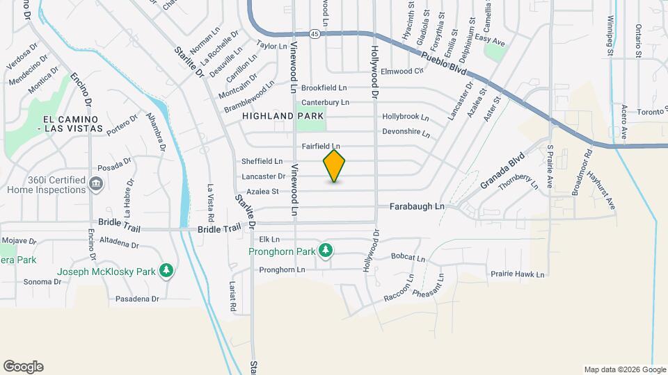 3809 Azalea St Mapa y Detalles de la Ubicación