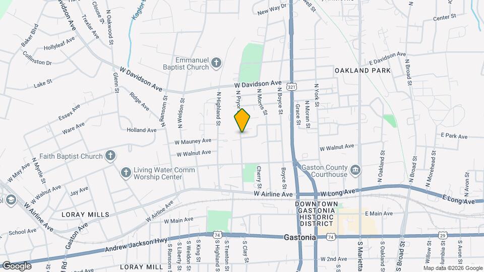 402 N Pryor St Map and Location Details