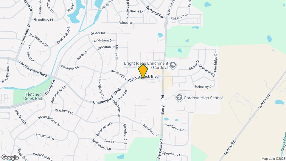 9100 Cinderhill Cove W Map and Location Details