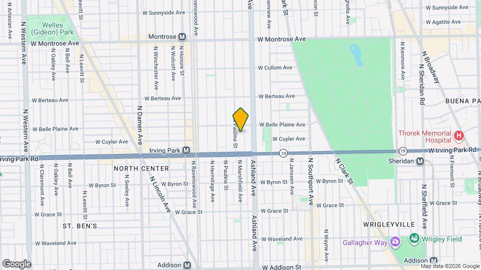 4041 N Paulina St, Unit M00R Mapa y Detalles de la Ubicación