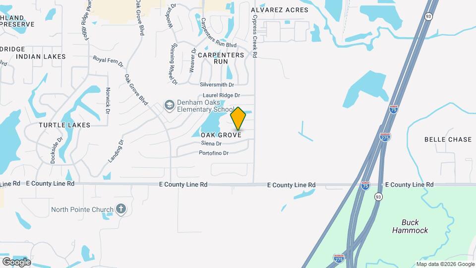 24900 Oakhaven Ct Map and Location Details