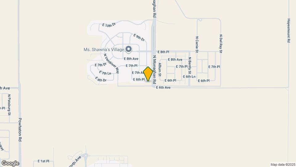 27895 E 7th Pl Map and Location Details