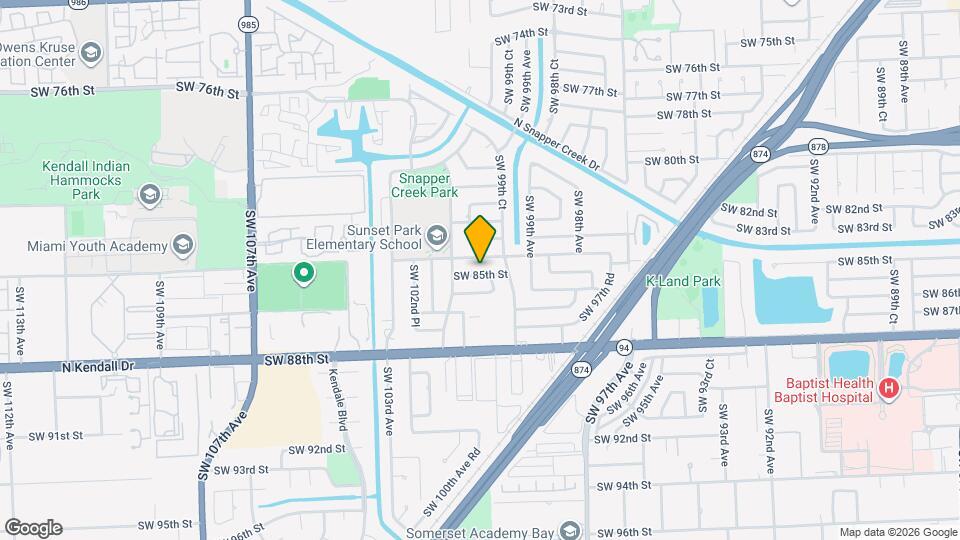 10015 SW 85th St Map and Location Details