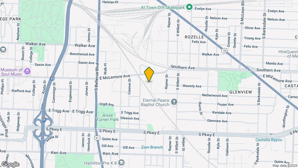 1157 Melrose St Map and Location Details