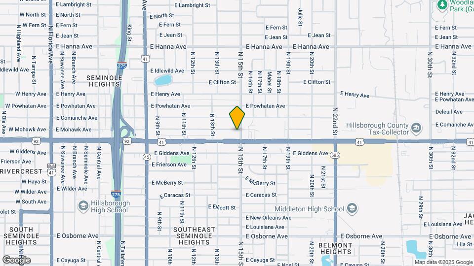 1427 E Mohawk Ave Map and Location Details