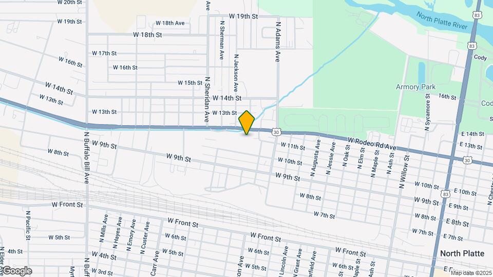 1404 & 1420 Rodeo Rd Map and Location Details