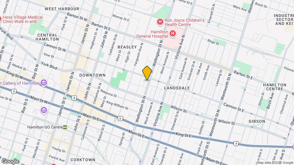 145 Wellington St N, Unit 2 Map and Location Details